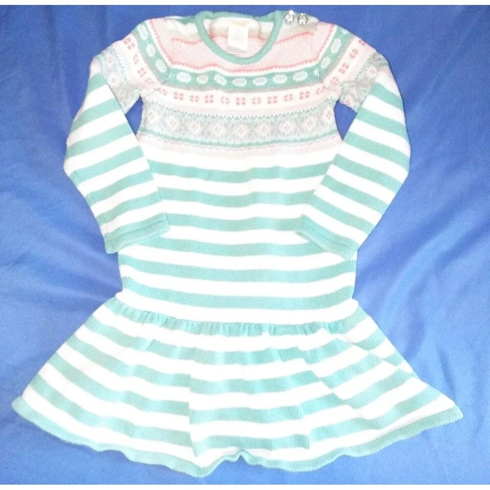 Girls Gymboree Crazy 8 Size 4 4T Lot Sweater Dresses Cardigan Sweater